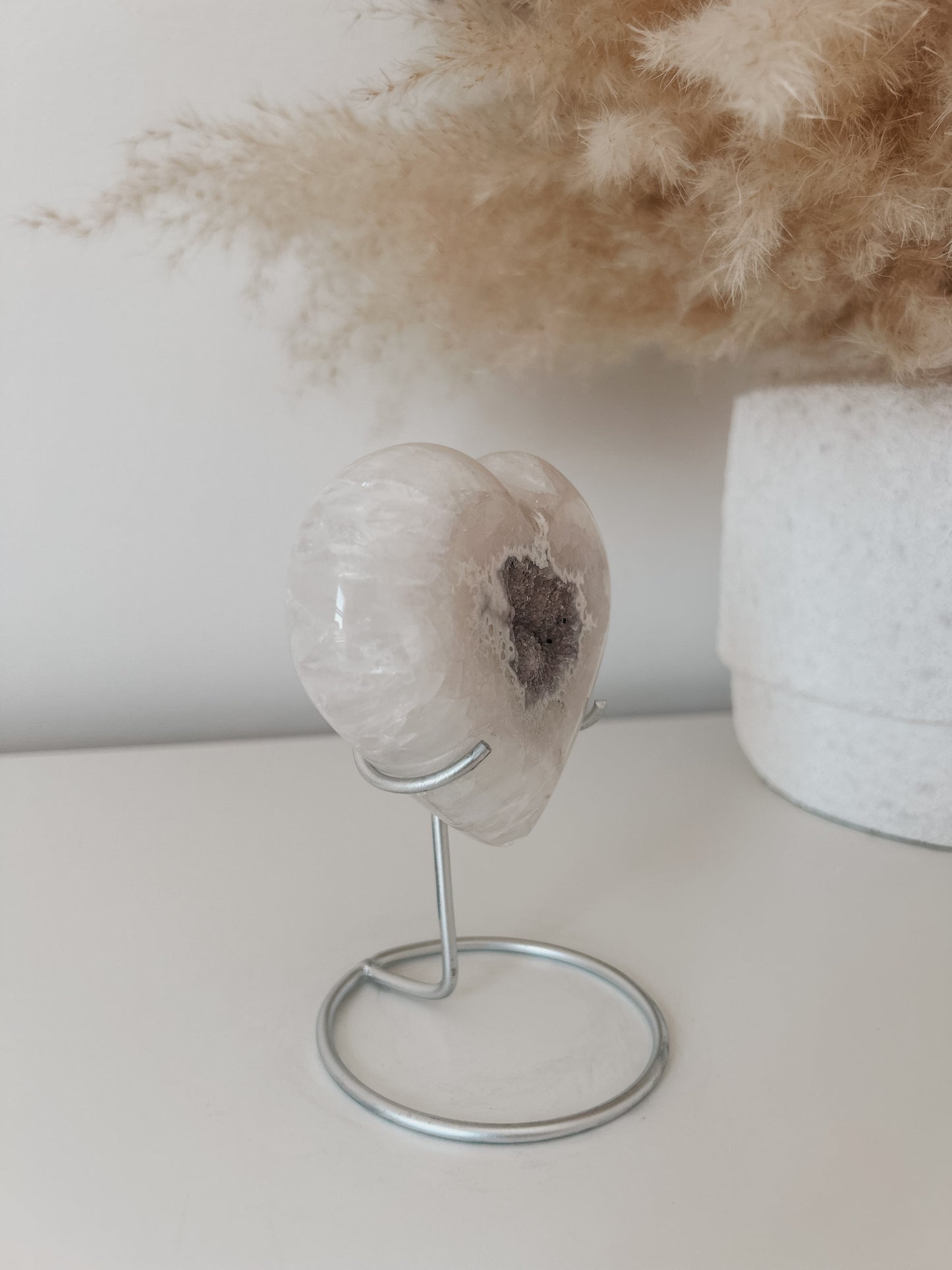 White Agate Heart