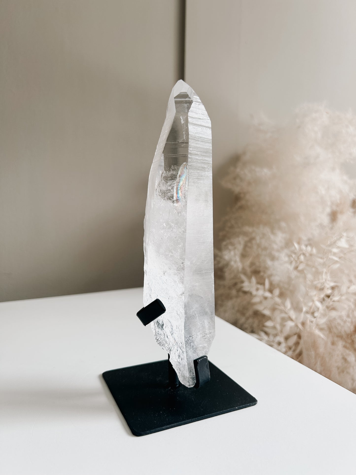 Lemurian Quartz Point on Stand