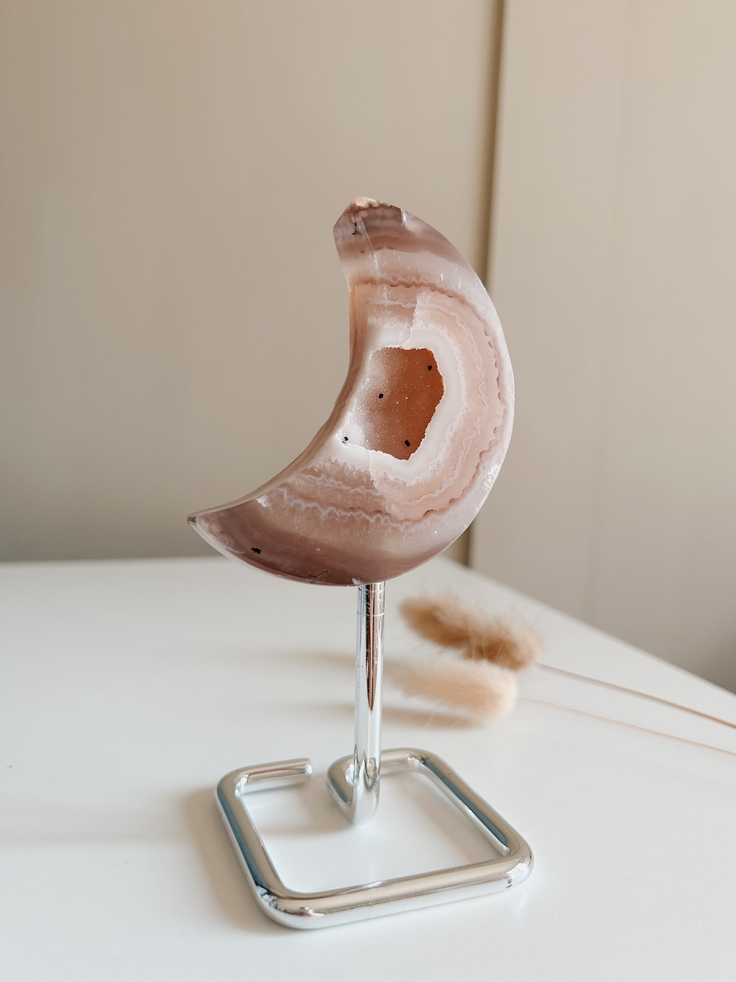 Mauve Agate Moon