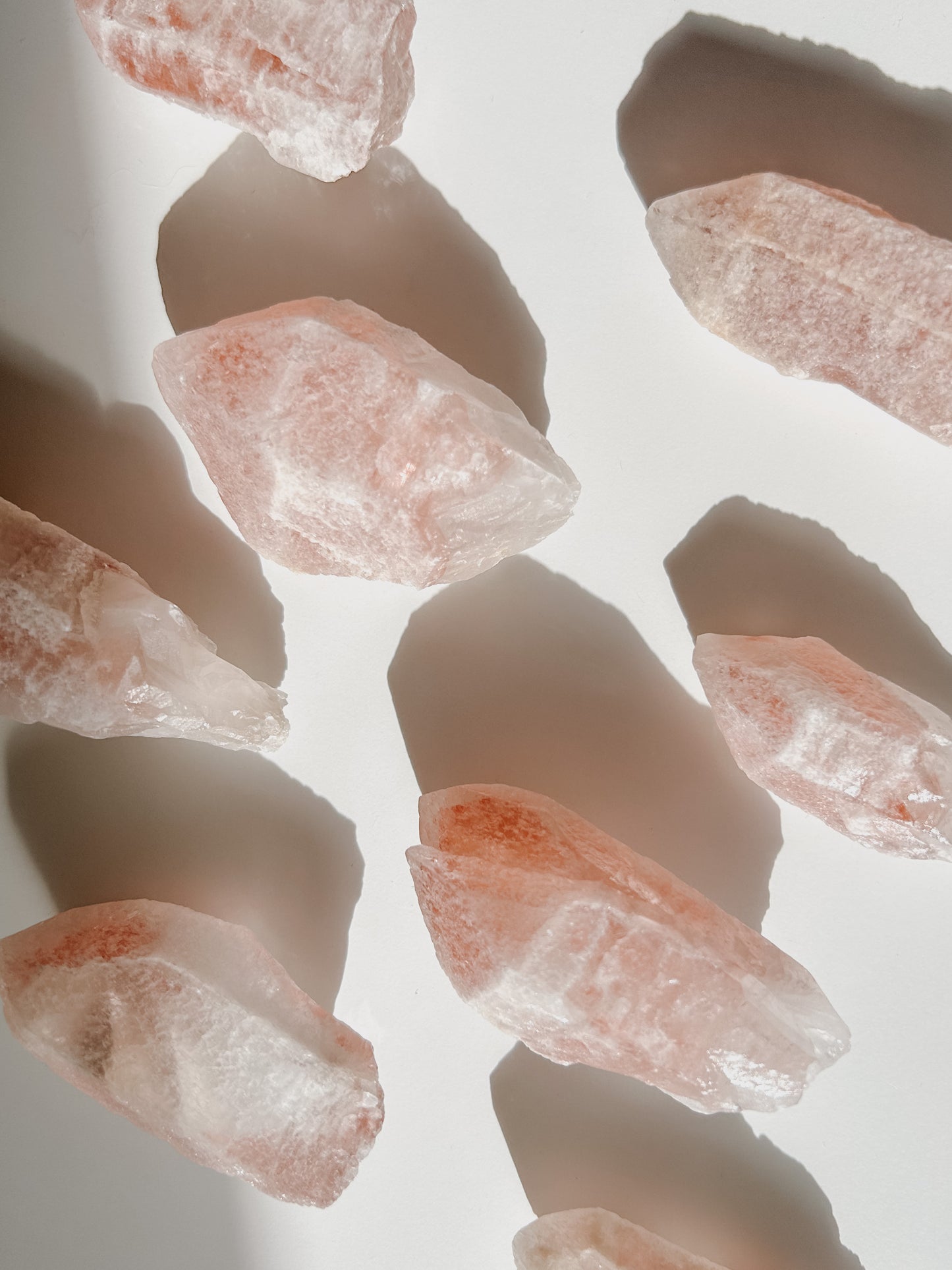 Dreamsicle Pink Lithium Lemurian Quartz