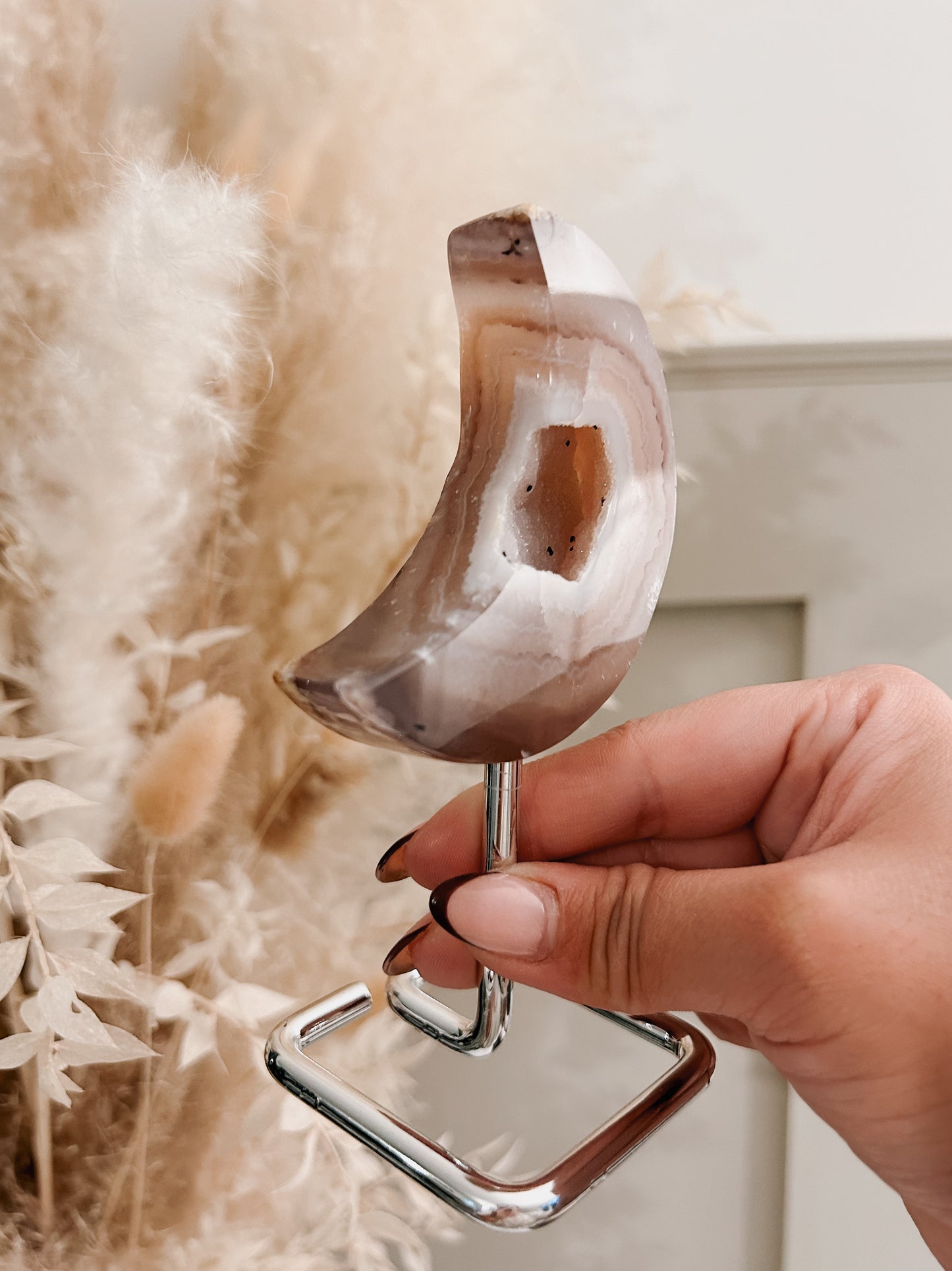 Mauve Agate Moon