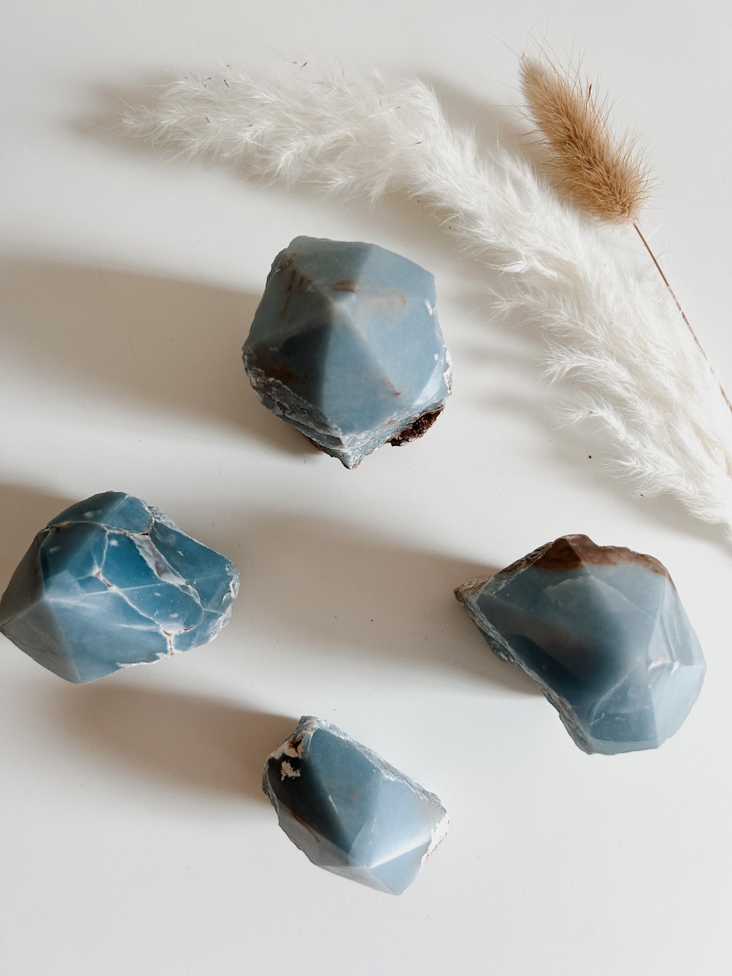Angelite Raw Polished Point