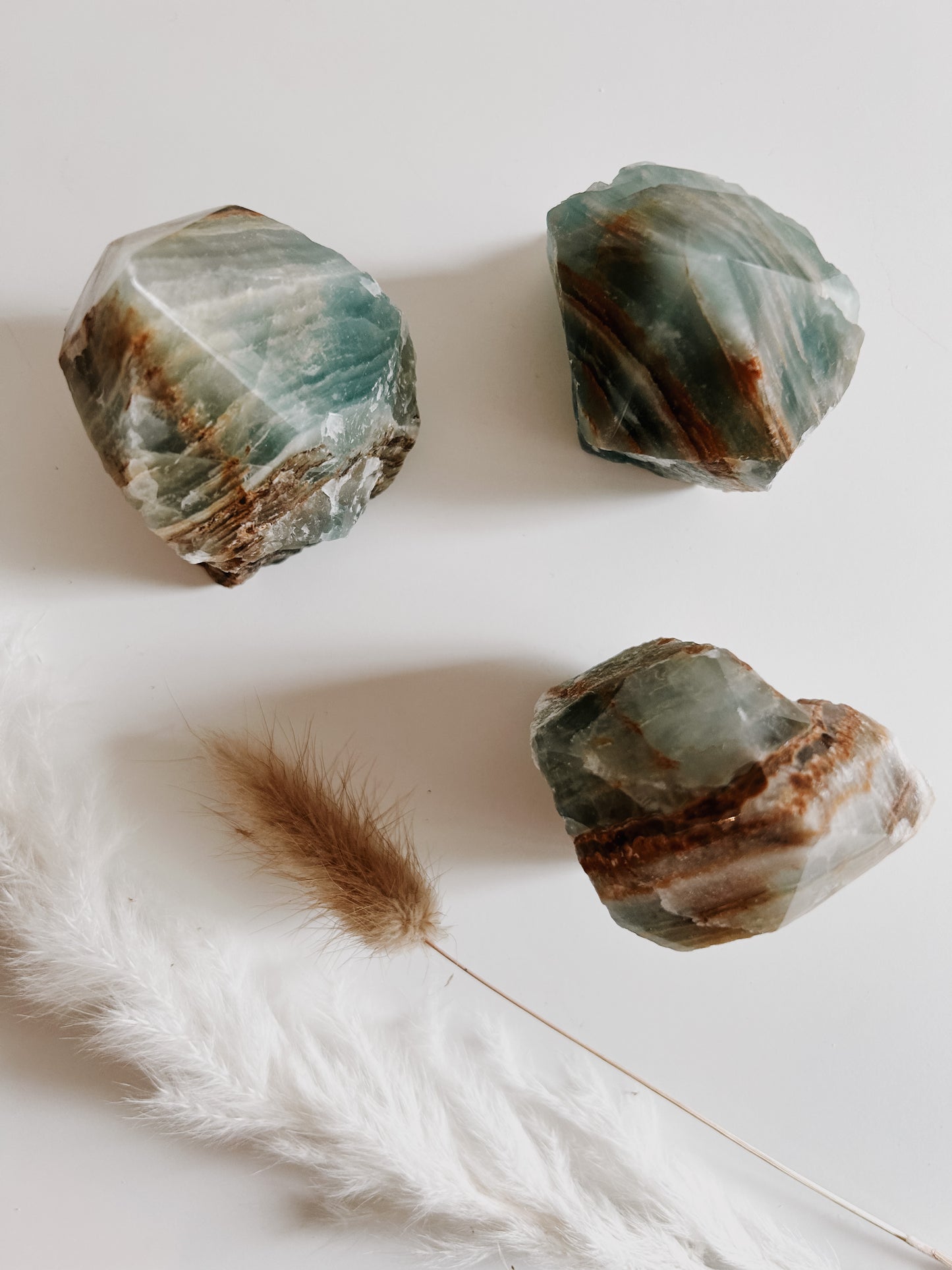Blue Onyx Raw Polished Point