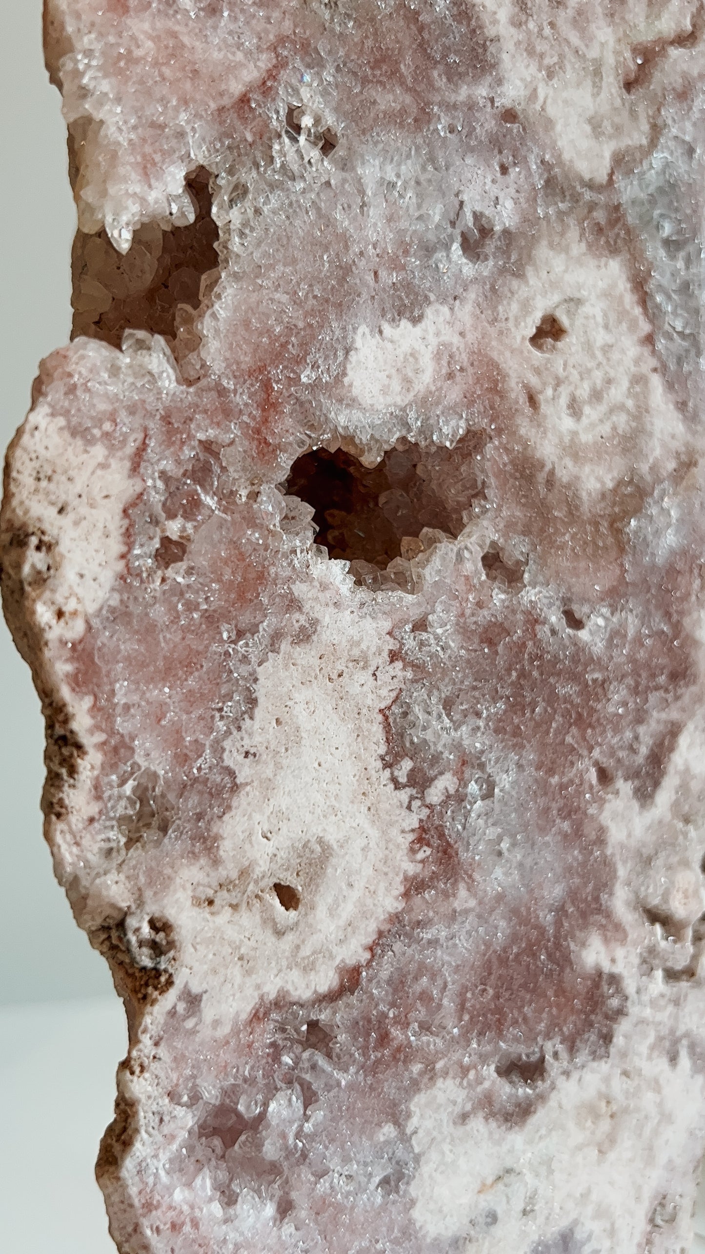 Pink Amethyst Specimen on Stand