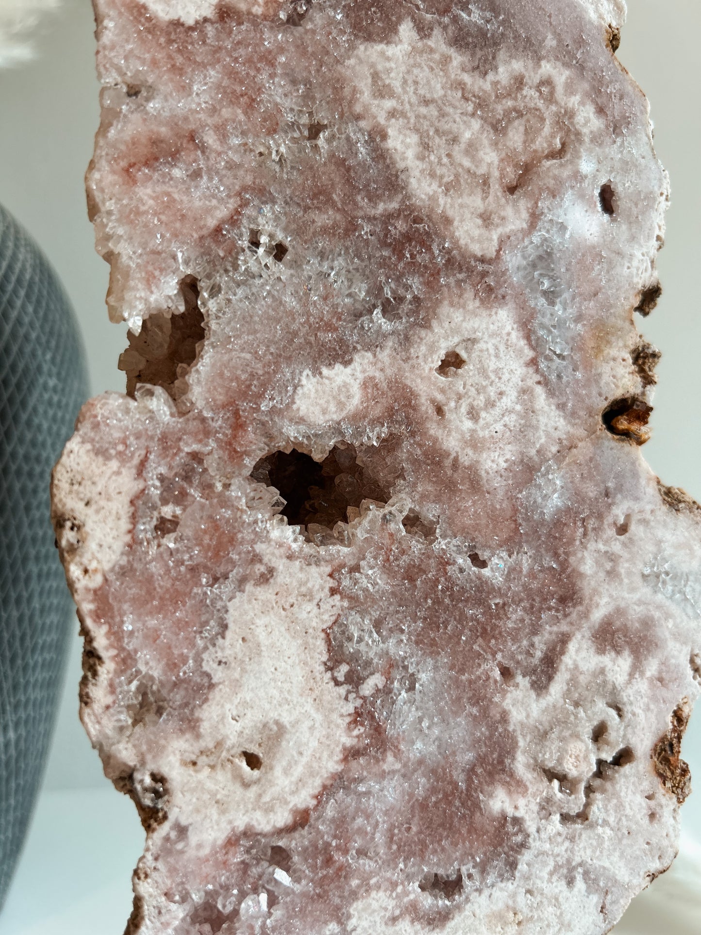 Pink Amethyst Specimen on Stand