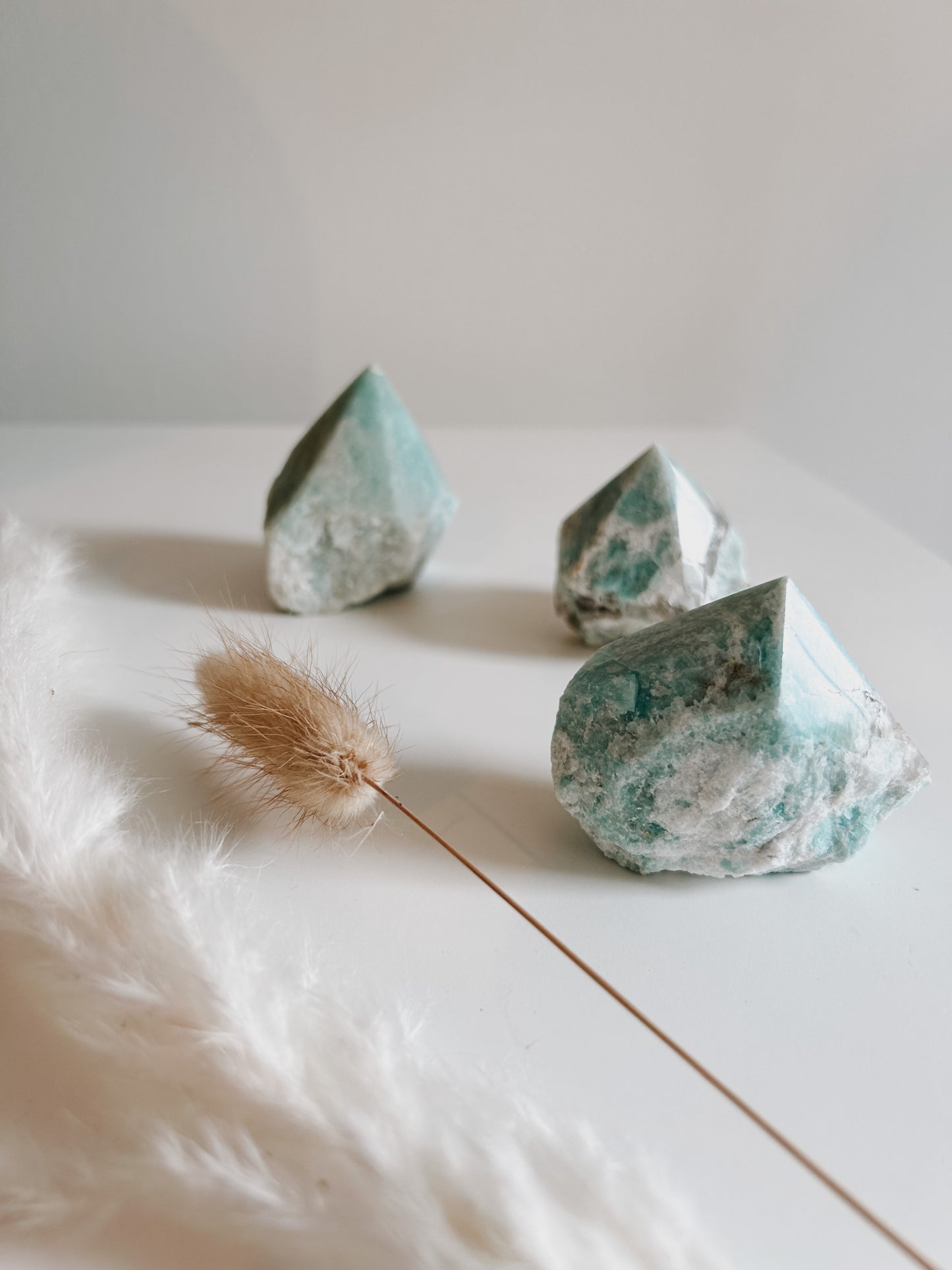 Amazonite Raw Polished Point