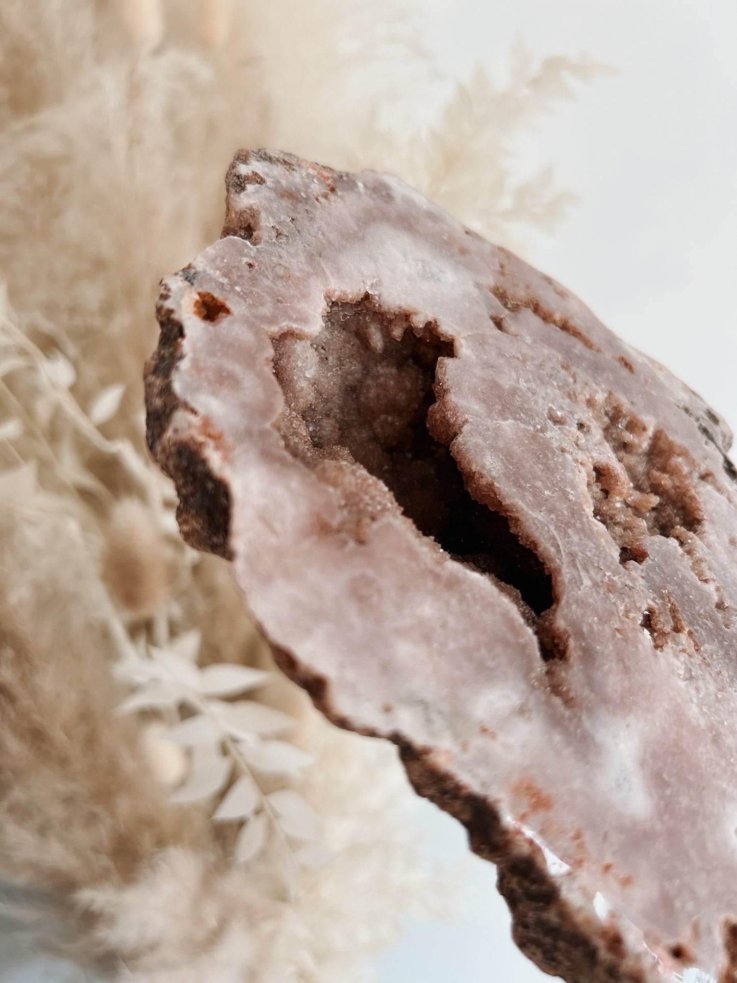 Pink Amethyst Specimen on Stand