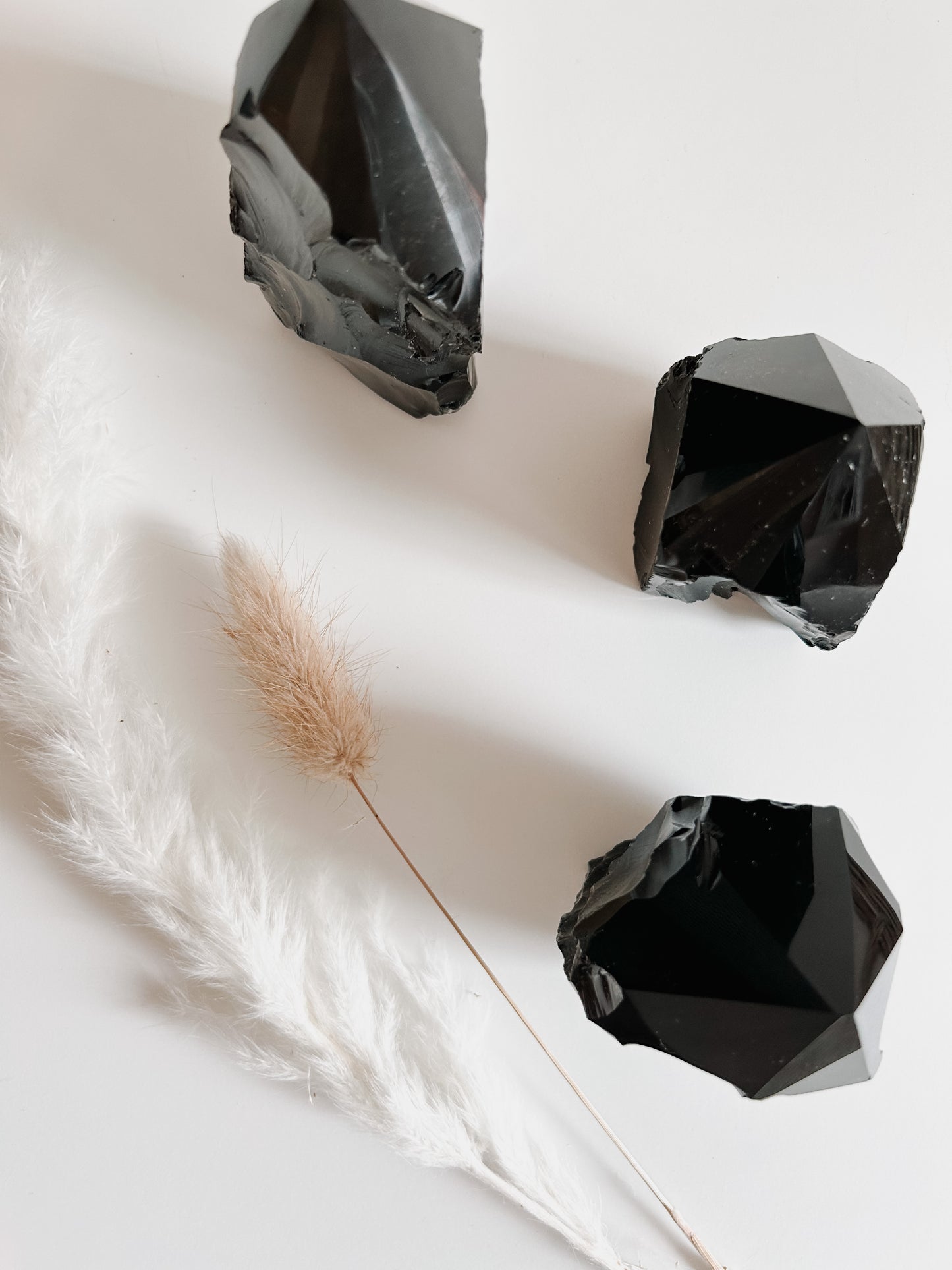 Obsidian Raw Polished Point