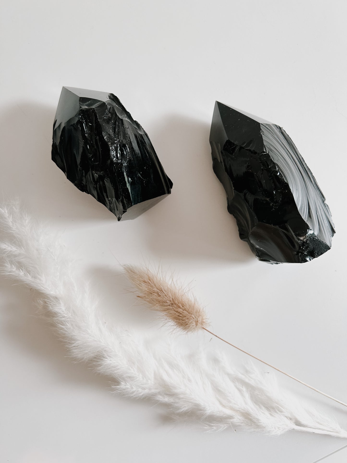 Obsidian Raw Polished Point