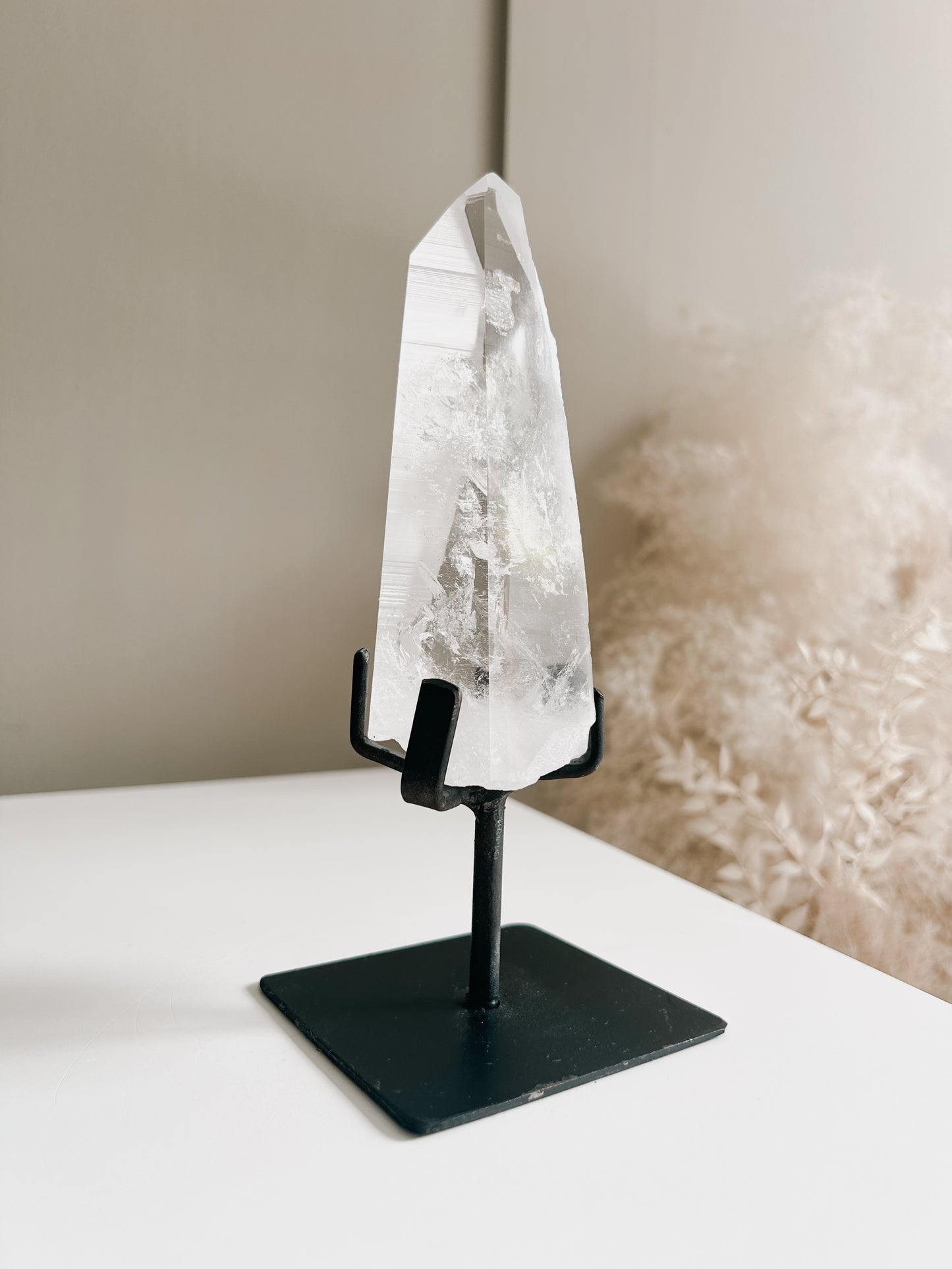 Lemurian Quartz Point on Stand