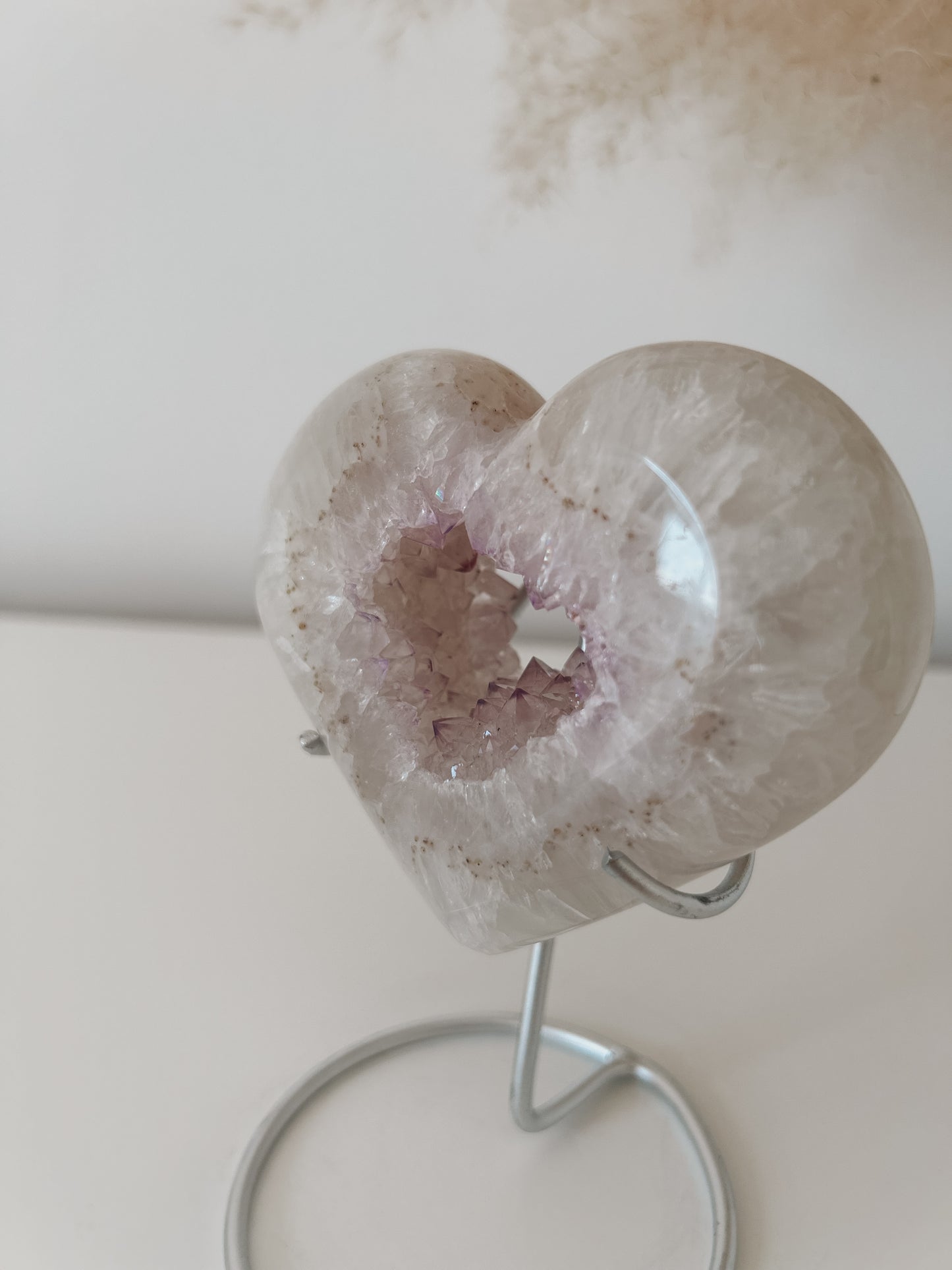 White Agate Heart