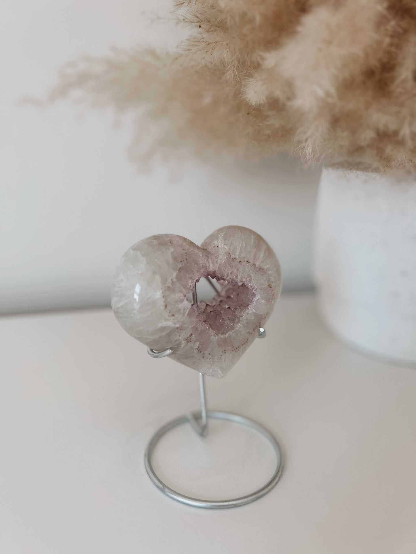 White Agate Heart