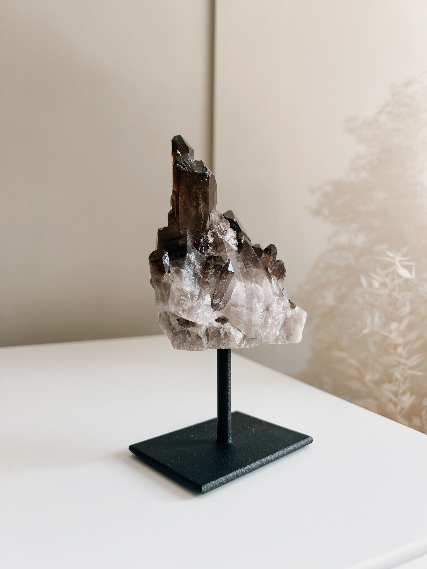 Smokey Quartz Cluster on Stand