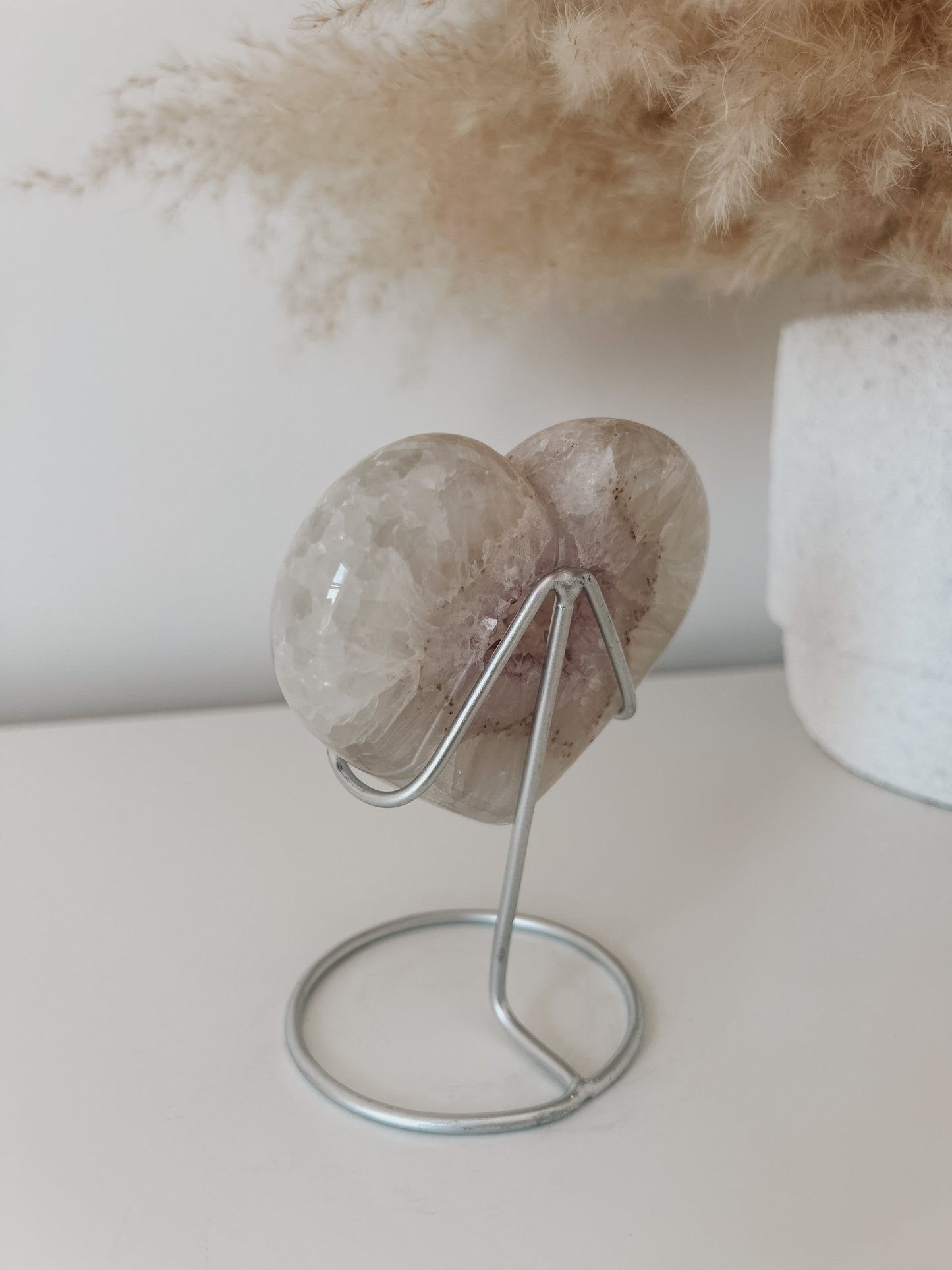 White Agate Heart